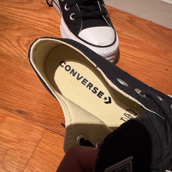 Converse Black and White High-Tops - Picture 2 of 3
